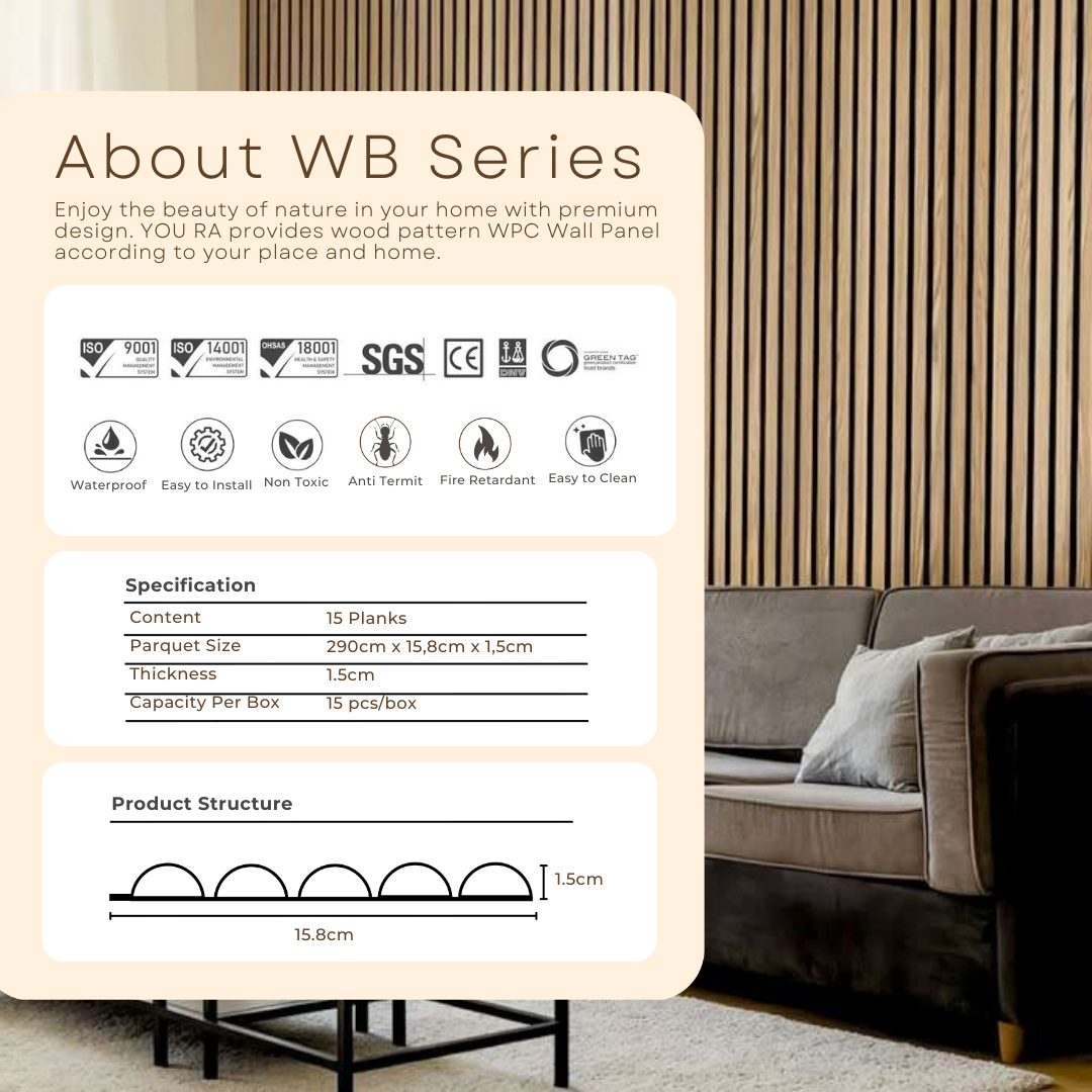 Wallpanel WPC Youra Motif Kayu Setengah Lingkaran Inner WB - Image 11