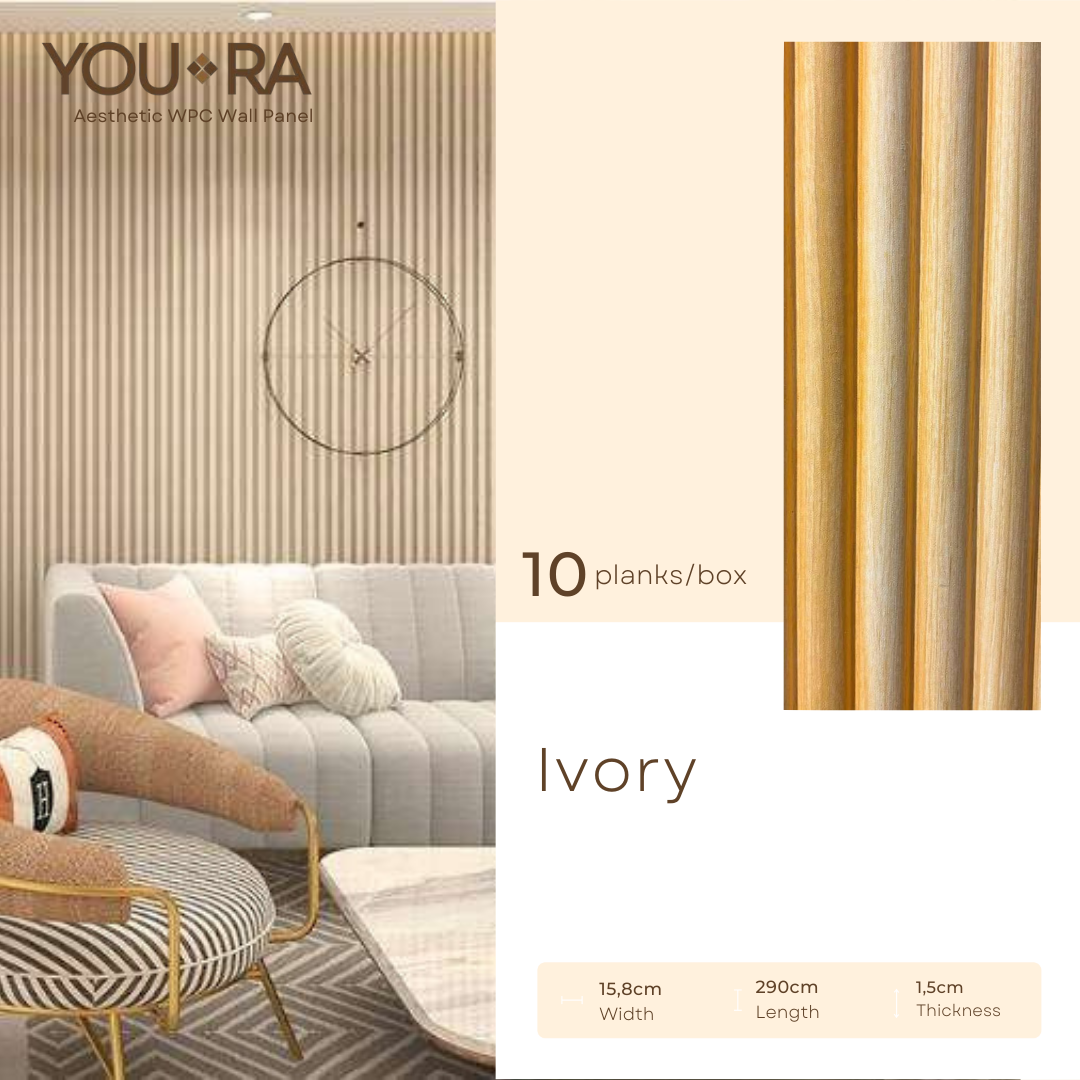 Wallpanel WPC Youra Motif Kayu Setengah Lingkaran Inner WB