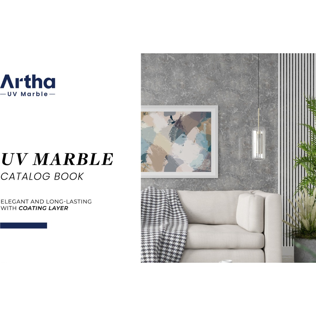 UV Marmer UPVC Marble 3mm Tinggi 3 Meter