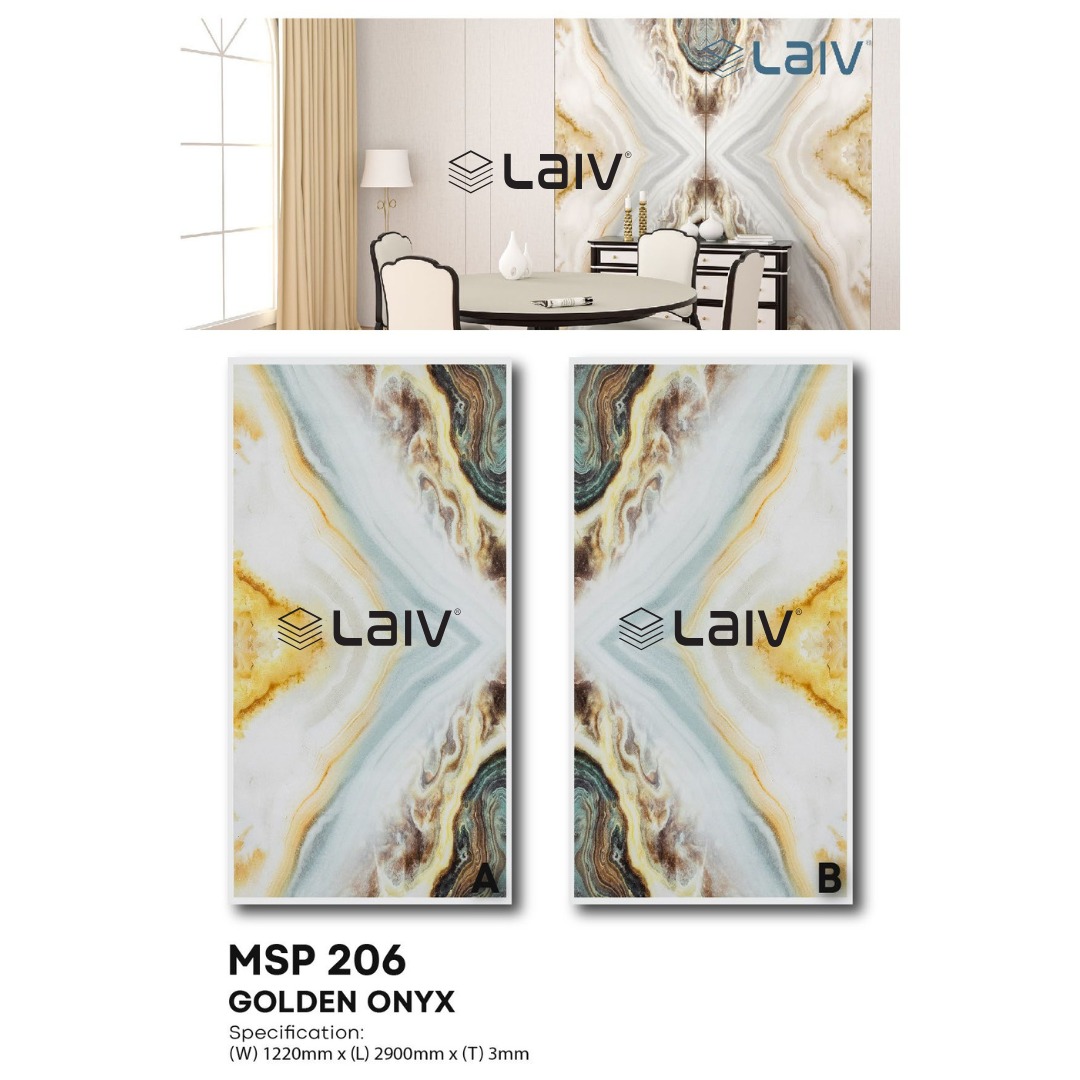 Laiv Marmer PVC A-B Premium Motif Nyambung - Image 5