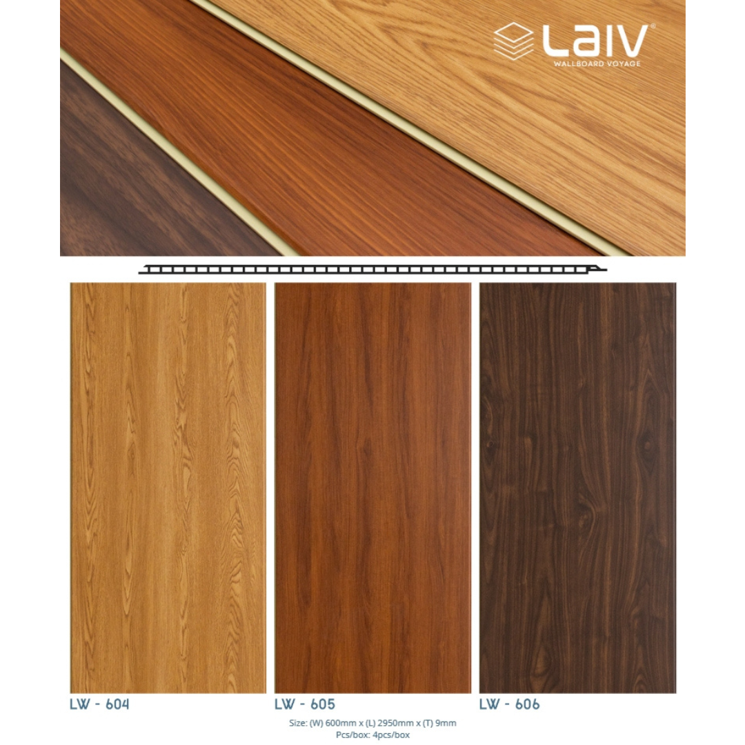 Wallboard WPC Laiv 60cm wood marble metal series - Image 3